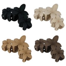 Large Flower Hair Claw Clips Non-Slip Matte Strong Hold for Thick Hair 4-PCS