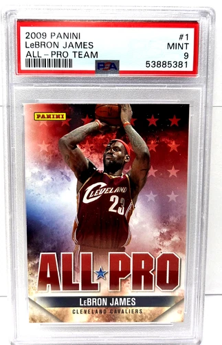 2009 Panini All-Pro Team LeBRON JAMES Basketball Card PSA 9 MINT