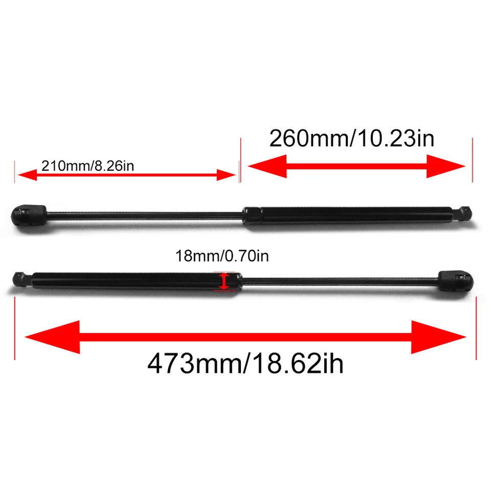 For Volkswagen Passat Wagon Rear Hatch Tailgate Lift Support Gas Shock Struts x2 Foto 3 de 4