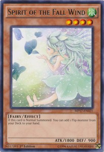 Spirit of the Fall Wind - MP17-EN021 - Rare - 1st Edition x3 - Near Mint