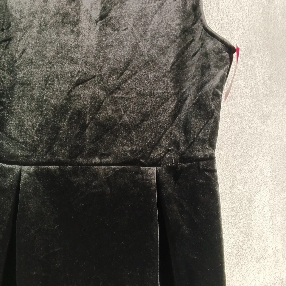 Nuevo con etiquetas Vestido XHILARATION Mujer Niñas Talla XL (14/16) Terciopelo Negro Tejido Foto 4 de 4