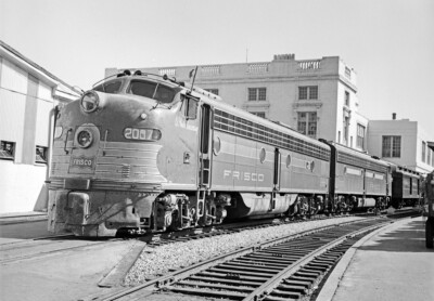 St. Louis - San Francisco EMD E8 Lok Nr. 2007 Dallas TX 1959 5 x 7 Foto