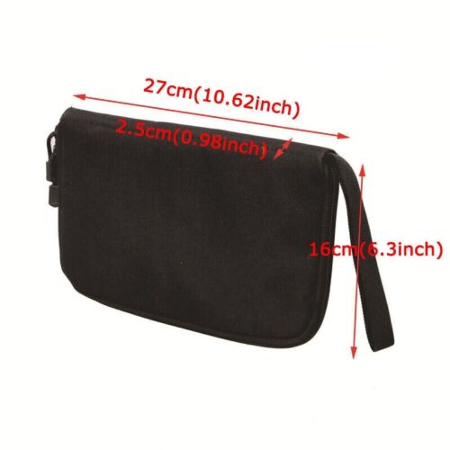 Black Tactical Padded Pistol Handgun Storage Carry Hunting Case Pouch Gun Bag - Picture 2 of 7