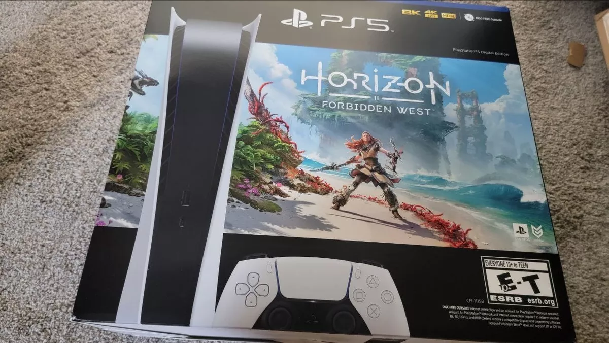 Sony PlayStation 5 PS5 Digital Edition Horizon Forbidden West (JPN Plug)  Console Bundle CFIJ-10001 - US