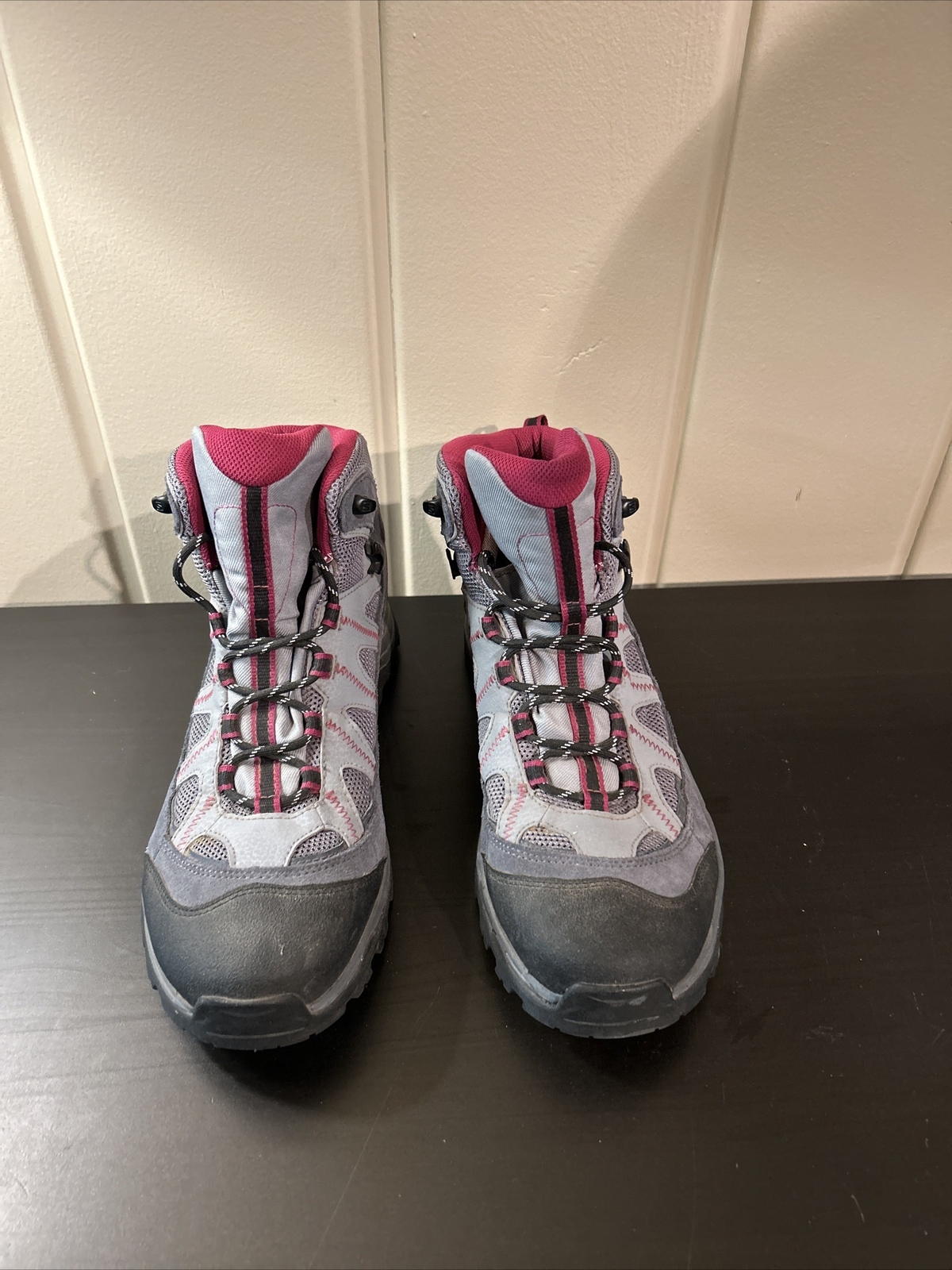 Stivali Salomon donna taglia 10 5 grigio malva escursionismo Contagrip Ortholite 230€ nuovi