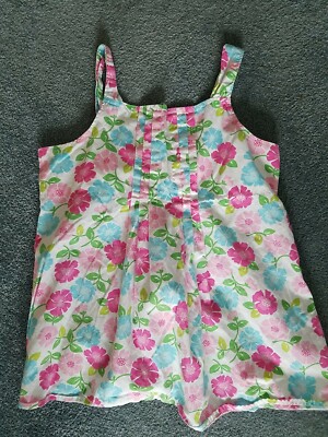 Robe Sans Manches Gymboree 100% Coton Rose, Taille 8, Occasion Très Bon état - Parfaite Pour L'été Ou La Plage