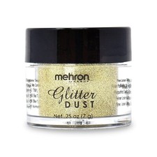 Mehron Glitter Fine Polyester Cosmetic Grade Hair Body Glitter .25oz