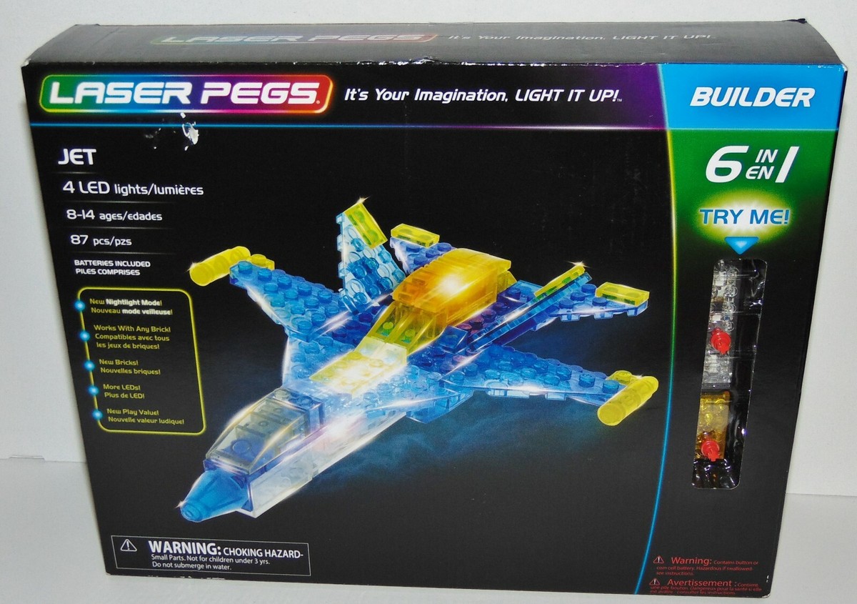 Laser Pegs Jet Builder Set 87 Pcs in Designs 61013 for sale