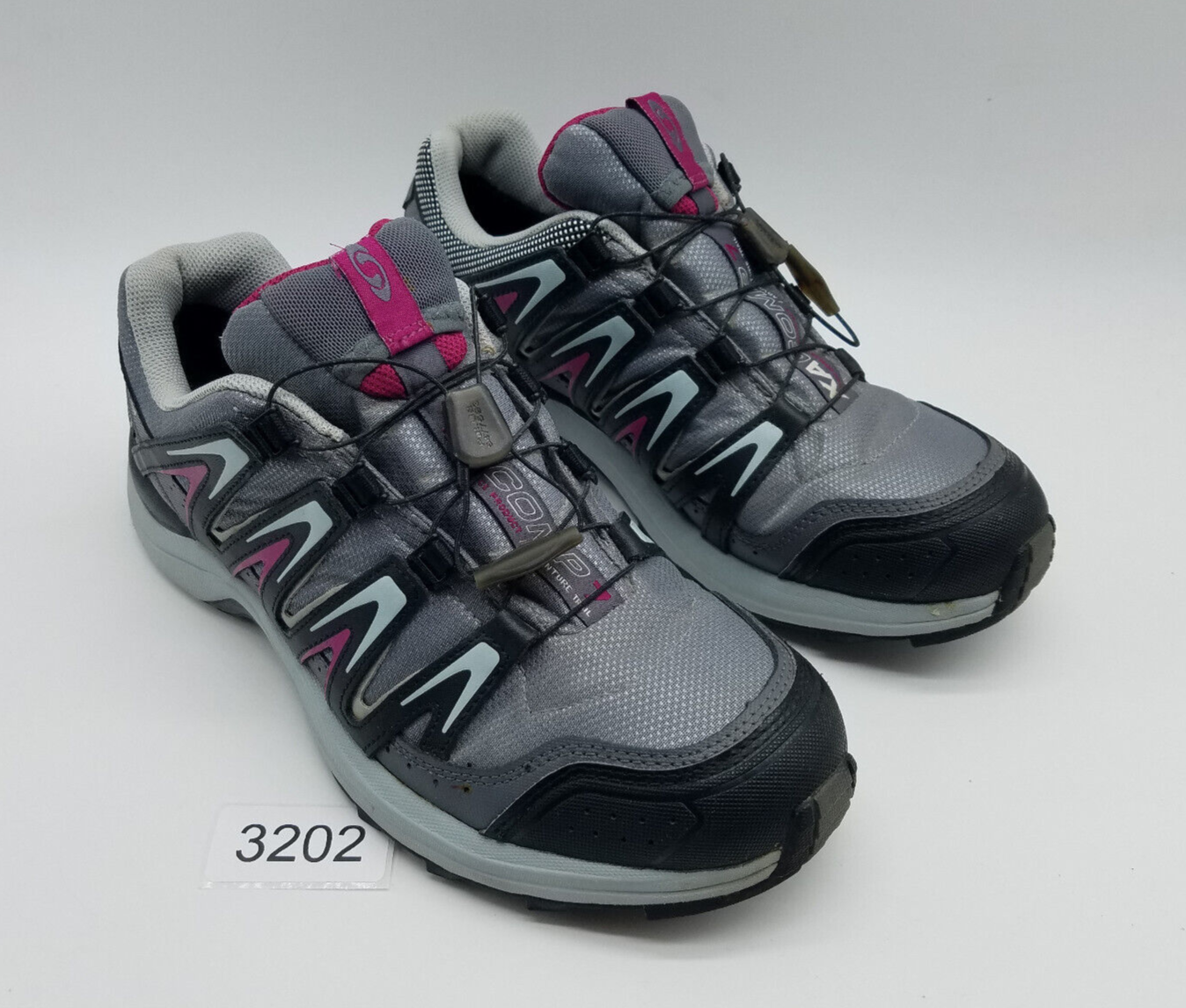 Scarpe da trail running Salomon XA Comp 7 CS da donna taglia 10 grigie magenta