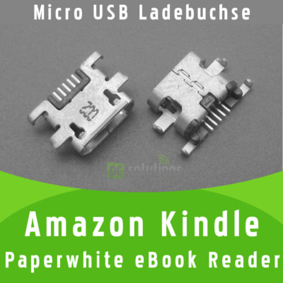 Amazon Kindle Paperwhite eBook Reader Micro USB Buchse Ladebuchse Port Connector
