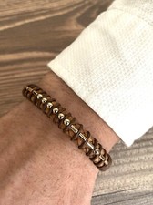 Pulsera de cuero hecha a mano personalizada para hombre con código Morse, mensaje secreto