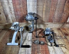 Lot Of 3 Vintage Meat Grinders Universal Keystone Made In USA
