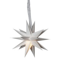 Star December Papier Weihnachts Advents Deko Fenster Stern Weiß Ø 35 Cm