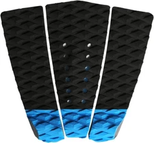 3 Piece EVA Surfboard Deck Traction Pads with Kicker for Stomp Skimboards, Surf 