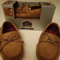 Men's moccasin Totes slippers, Memory Foam, Size 8-9 Brand New