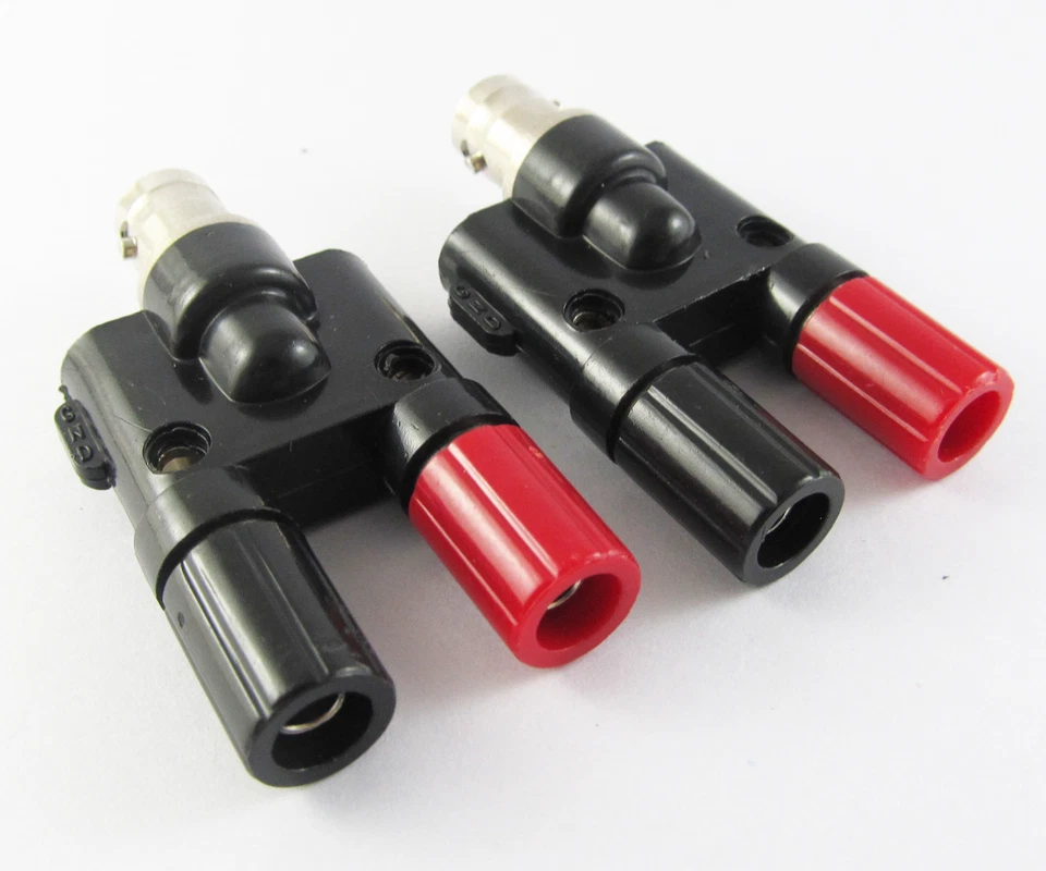 50pcs BNC Female Jack to Dual Twin Banana Female Jack 4mm Binding Post Adapter - Image 4 of 4