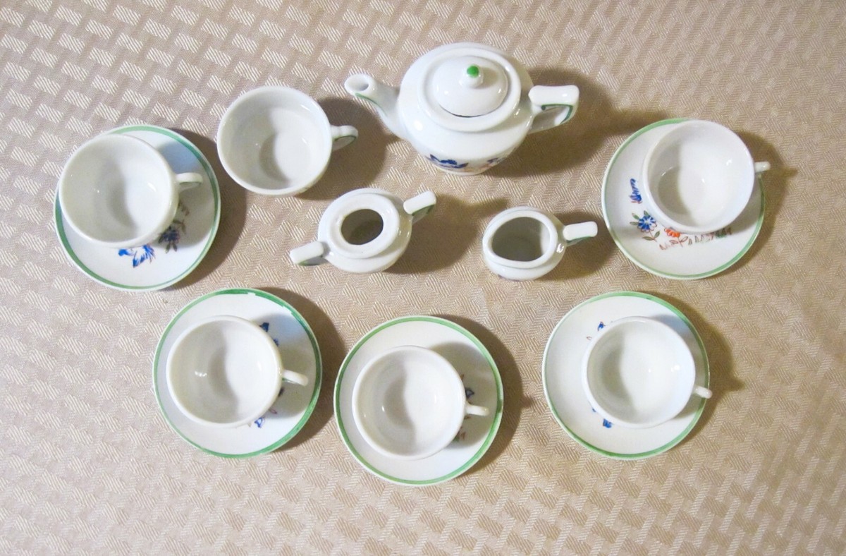 Vintage, Miniature Porcelain Tea Set Made in Japan