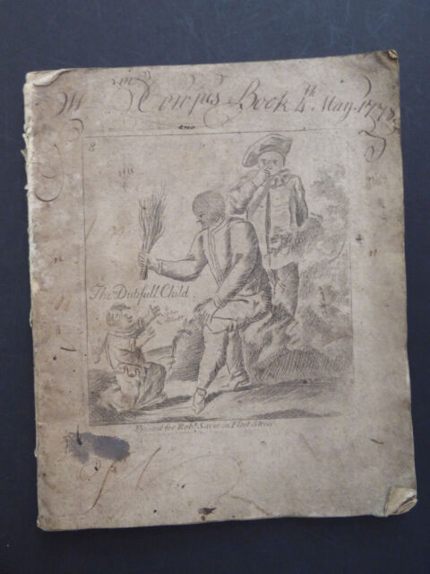 1778 Robert Sayer Fleet St Harlequin copy book William Cowpe Allcot penmanship