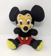 Vintage 1979 Disney Mickey Mouse 10" Plush Made In Korea Stuffed Nice Shape