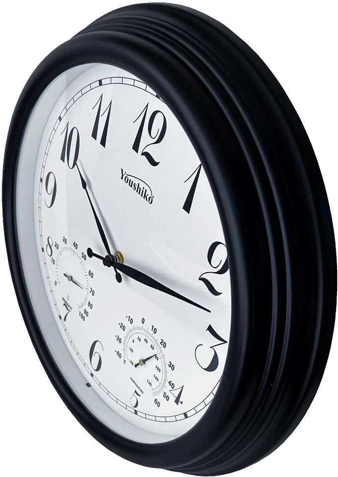 Outdoor Clock Vintage Waterproof Garden Clock  for Patio, Pool Fence 38cm - Image 3 of 4