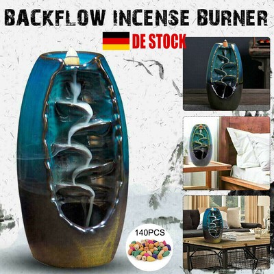 Incense Burner Handicraft Incense Holder Ceramic Backflow Waterfall Ornament