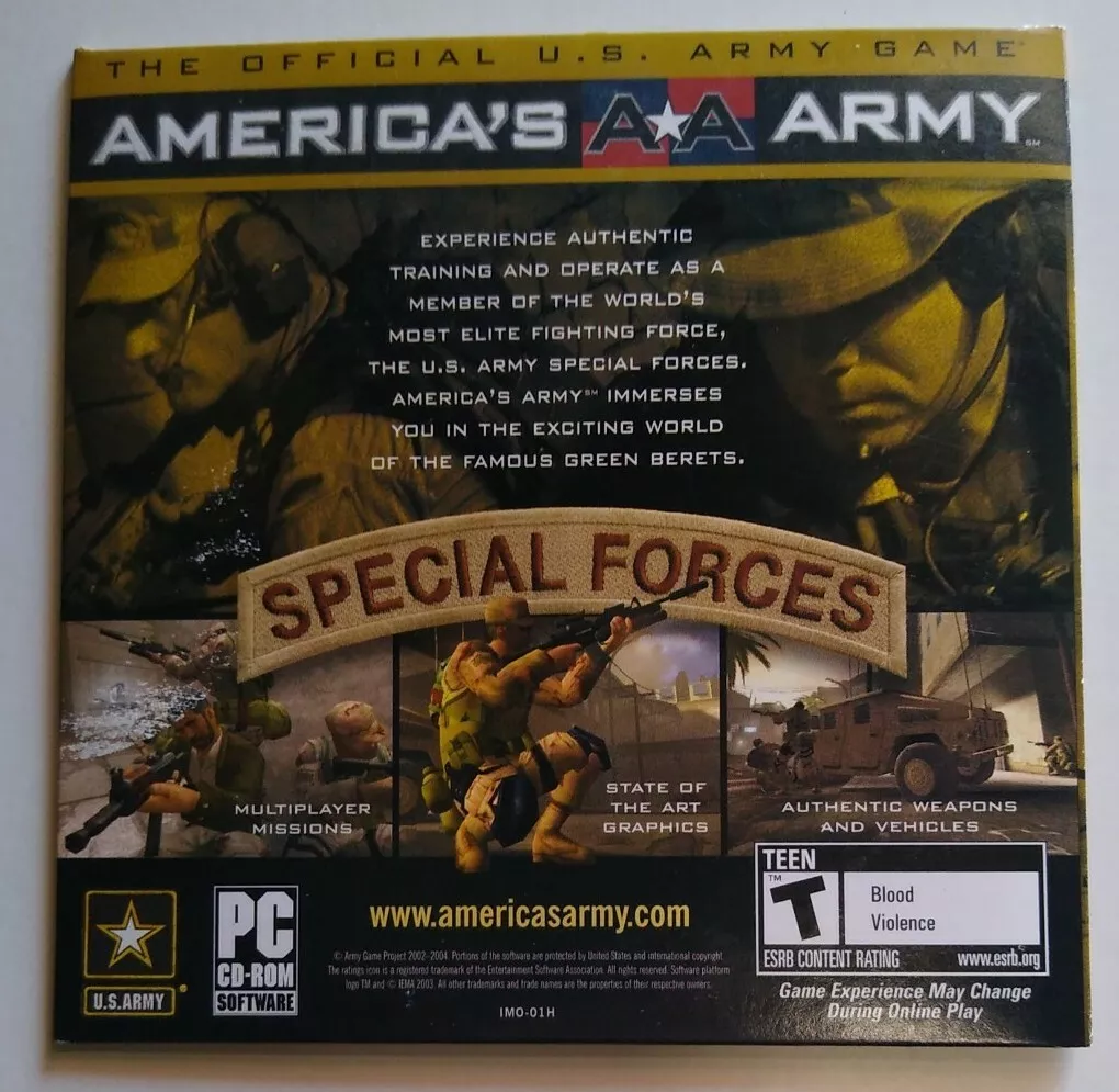 America's AA Army Special Forces (PC, 2004) Game