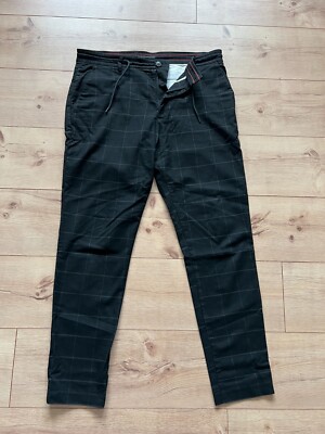 Review Herren Chino, Schwarz Karriert, Gr. M, Slim Fit, Sehr guter Zustand!