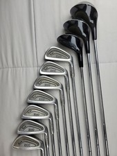 Vintage Spalding Tour 1000 Golf Clubs RH 1, 3, 5 -Woods 3-9 irons Medium Flex