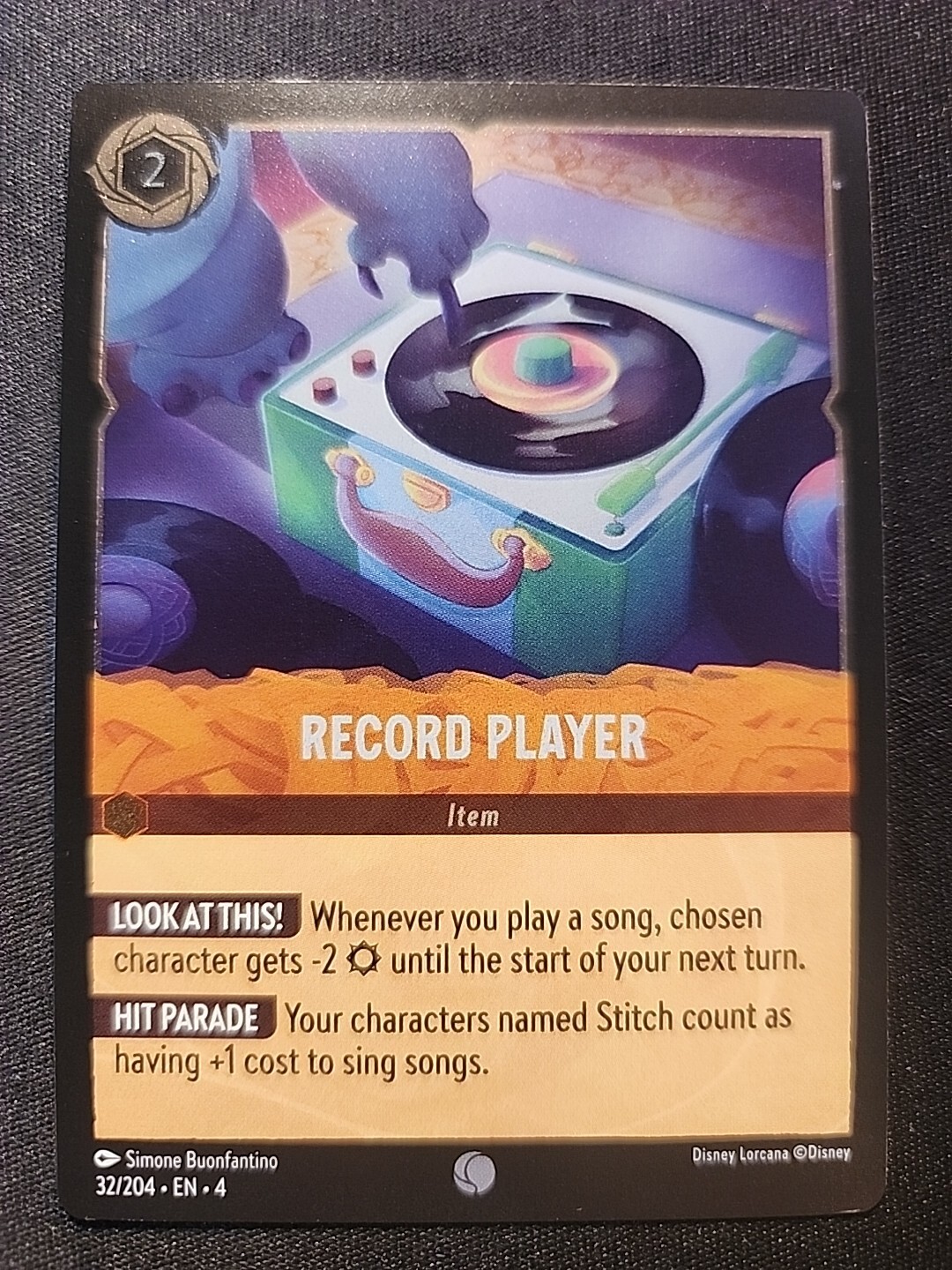 Foil Record Player - Ursula's Return Lorcana Card 32/204-image
