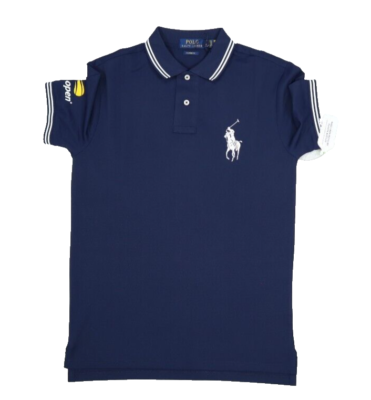 Polo Ralph Lauren ポロシャツ NAVY S Polo Ralph Lauren Custom Fit US Open Polo Shirt Navy Large Pony SS