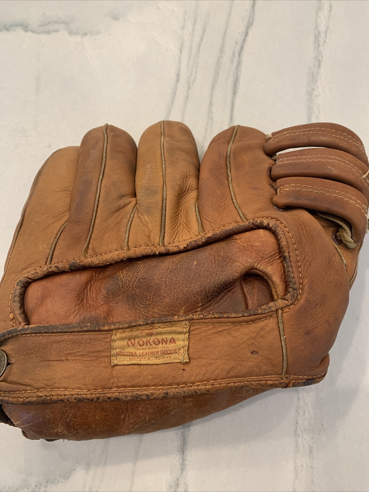 Nokona Antique Leather Split finger Nokona Baseball Glove with 3 Bar