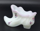 Fenton Art Glass Milk Glass Victorian Slipper Shoe Hand Painted Artist Signed 3" — photo 3