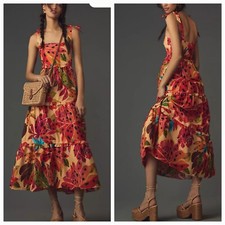 Medium Farm Rio Sleeveless Tiered Maxi Dress