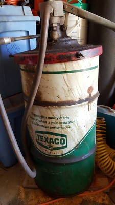 Vintage Texaco Oil Grease Drum Barrel with lid | eBay