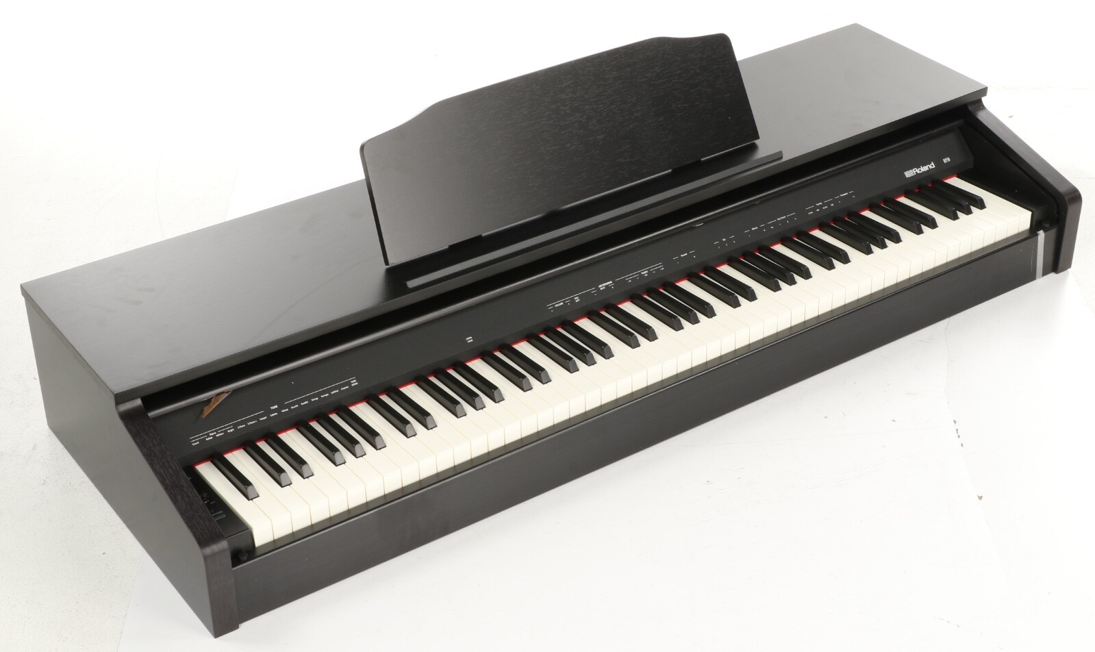 Roland RP30 Digital Upright Piano with Bench - Black - Damaged Keyboard Cover