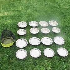 Kitchen Bowl Camping Plates Outdoor Picnic Barbecue Dishes Travel Suit