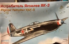 Eastern Express 72207 Fighter Yakovlev Yak-3 1:72 Airplane Kit Model VTG