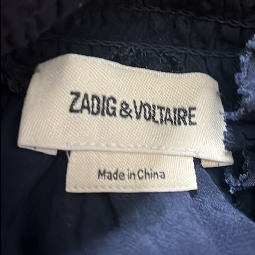 ZADIG & VOLTAIRE TUPELO LACE TRIM BLOUSE SIZE M - Picture 10 of 11