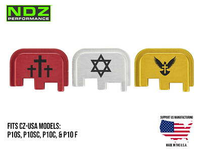 NDZ CZ P10C P-10F P10SC P-10S Slide Cover Back Plate Aluminum