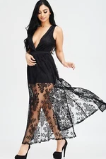 Sheer Maxi Dress / Romper