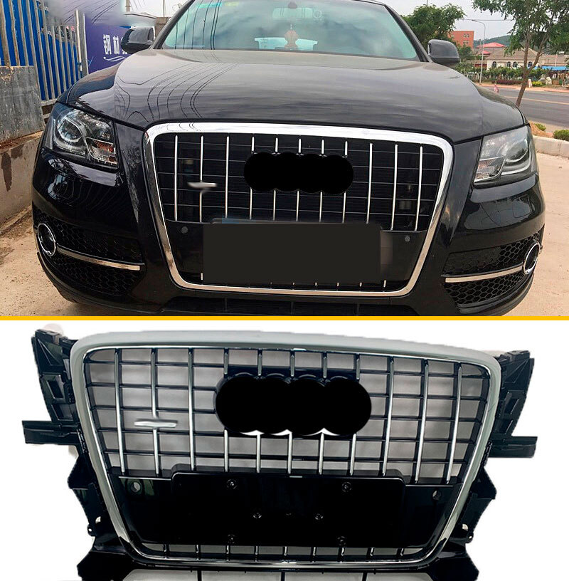 For Audi Q5 2009-2012 Front Bumper Grille Style Chrome Strips