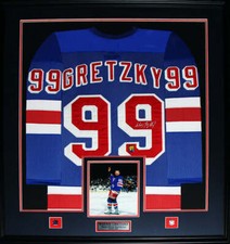 Wayne Gretzky New York Rangers Signed Jersey Hockey Collector Frame