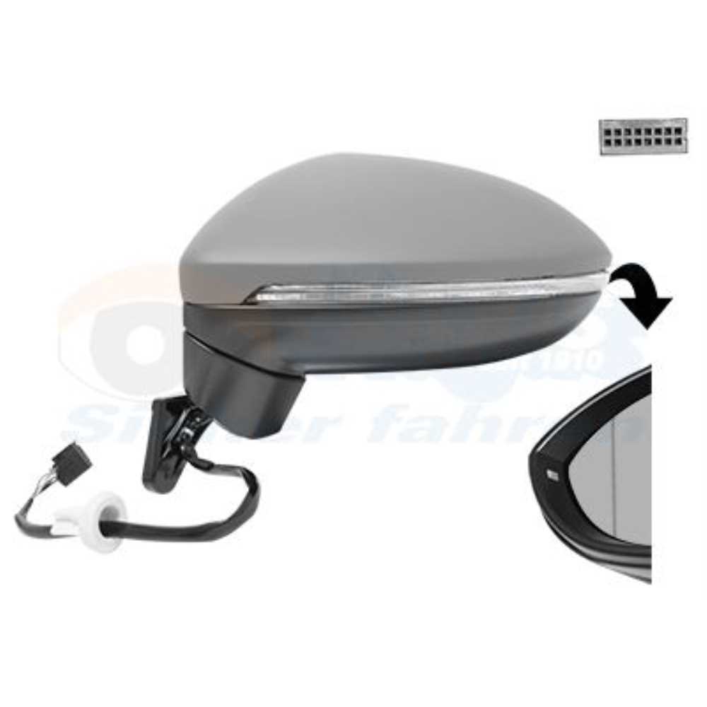 VAN WEZEL Außenspiegel Links Für VW T4 Transporter - Fahrerseite