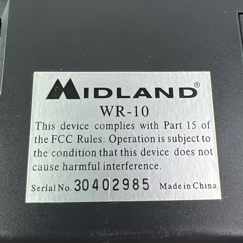 Midland WR-10 NOAA Weather AM/FM Radio with AC Adapter - TESTED - Picture 2 of 18