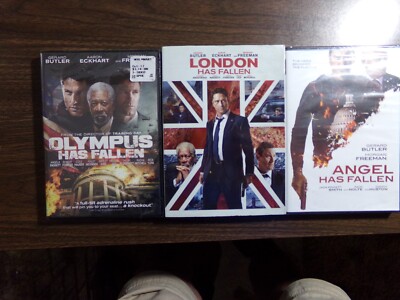 OLYMPUS HAS FALLEN/ LONDON HAS FALLEN/ ANGEL HAS FALLEN   DVD LOT OF 3