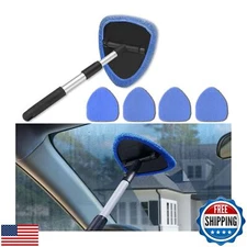Couslcd Windshield Cleaner Tool - Portable Car Interior Window Cleaning Kit w