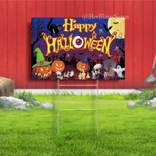 Happy Halloween Yard Sign, Halloween Decoration, Halloween Lawn Sign
