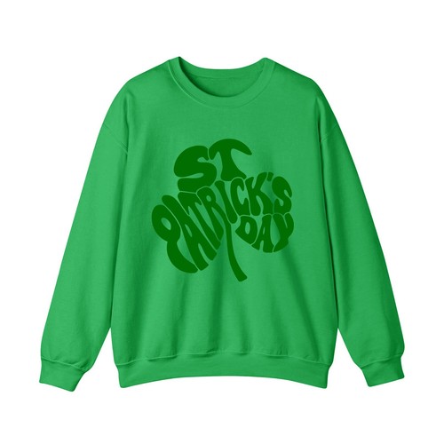 St Patrick's Day Casual Shamrock Lucky Gym Shirt Women Long Sleeve Sweatshirt - Picture 9 of 30