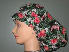 Surgical Scrub Hats/Caps College  Ohio State Floral print