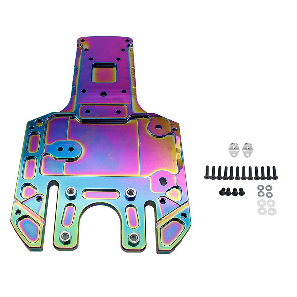 Metall Bunte hinteres Fahrgestell Platte für 1/5 HPI Baja KM 5B rc Autoteile - Bild 3 von 4